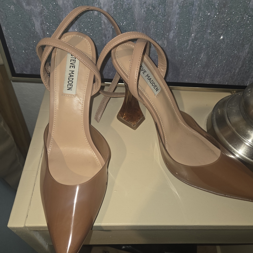 Steve Madden Tan Strappy Heels